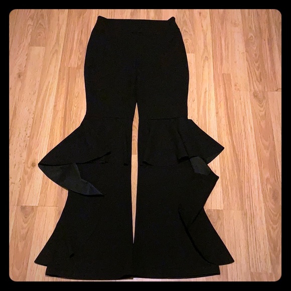 Black Flared Dress Pants Size M - Picture 1 of 1
